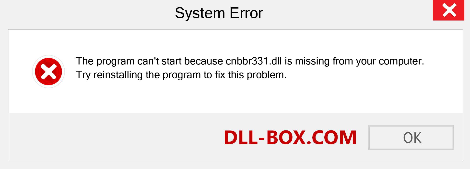  cnbbr331.dll file is missing?. Download for Windows 7, 8, 10 - Fix  cnbbr331 dll Missing Error on Windows, photos, images